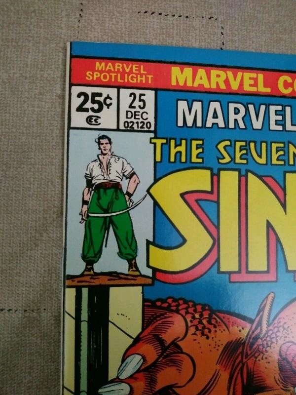 Marvel Spotlight Vol. 1 #25 (1975) Marvel 7th Voyage Of Sinbad Unread copy