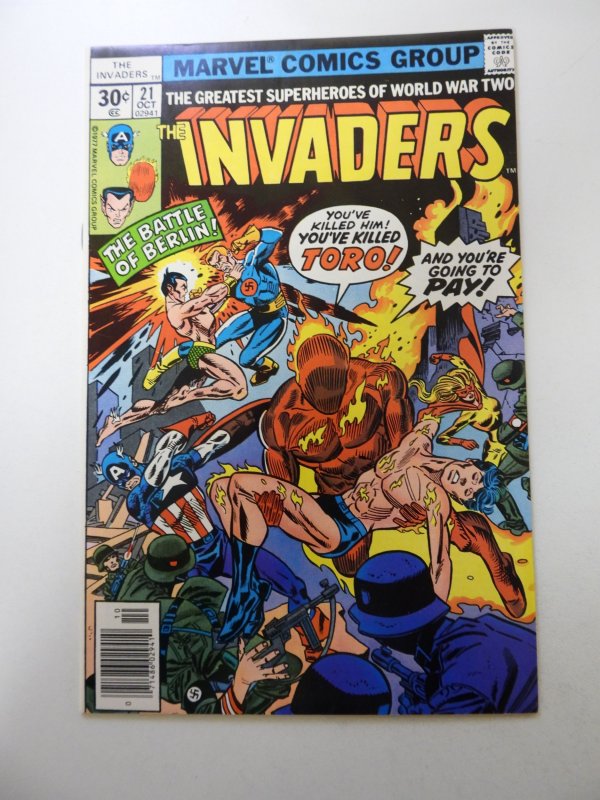 The Invaders #21 (1977) FN- condition