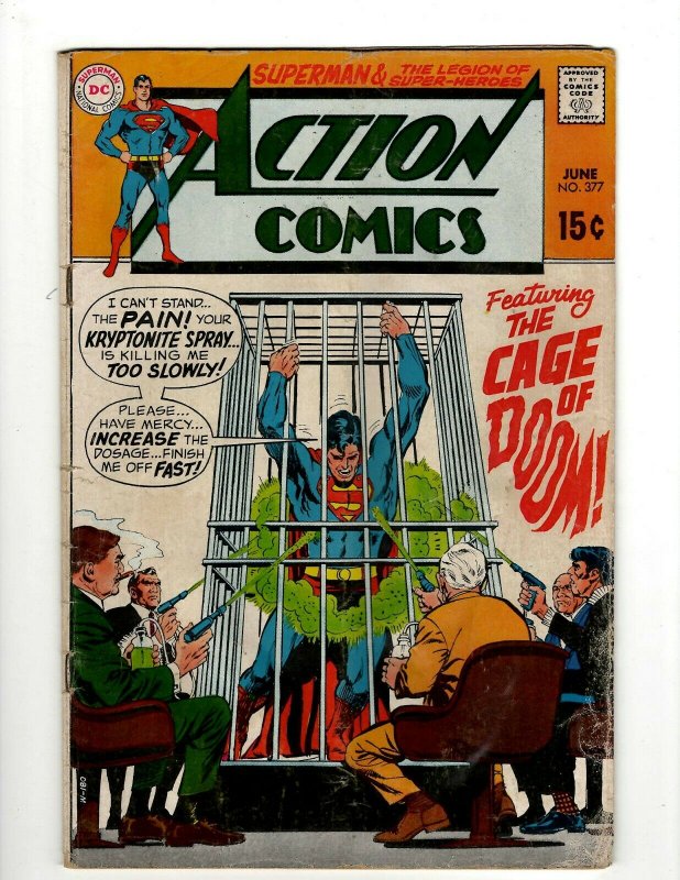 Action Comics # 377 VG DC Comic Book Superman Batman Green Lantern Flash KD1