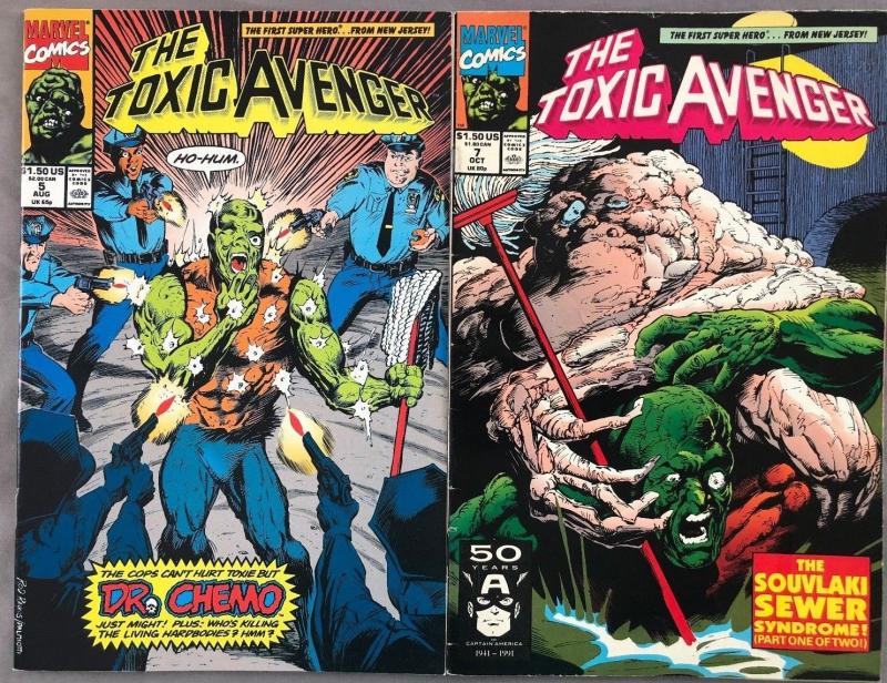 TOXIC AVENGER - Two (2) Issue Lot - #5 and #7 - Marvel Comics