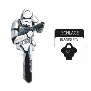 Star Wars Key Blanks Stormtrooper Full Body Shape Schlage SC1