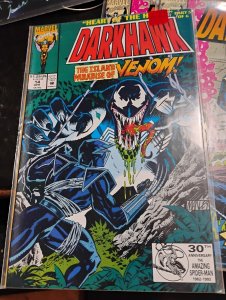 DARKHAWK # 14  1992 marvel DISNEY VENOM  heart of the hawk pt  5 newstand