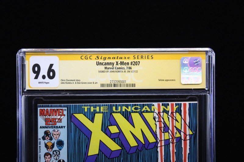 Uncanny X-Men #207 - Signed John Romita Jr. (CGC Sig. Series 9.6) 1986