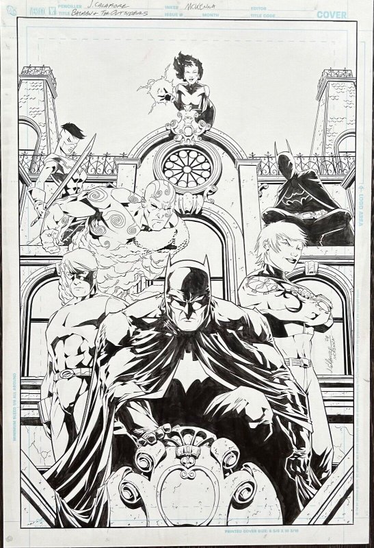 Batman and the Outsiders 10  Original Art Cover by Jim Calafiore