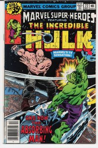 Marvel Super-Heroes #77 Regular Edition (1978) Hulk