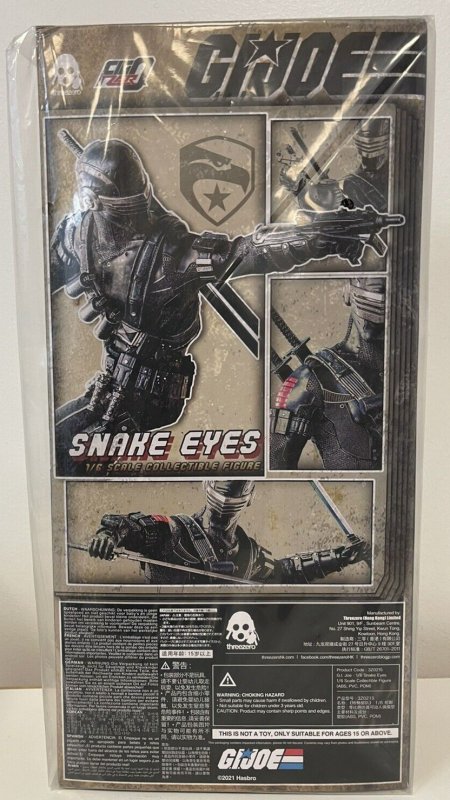 FigZero G.I. Joe Snake Eyes 1/6 Scale Collectible Figure NSIB Hasbro