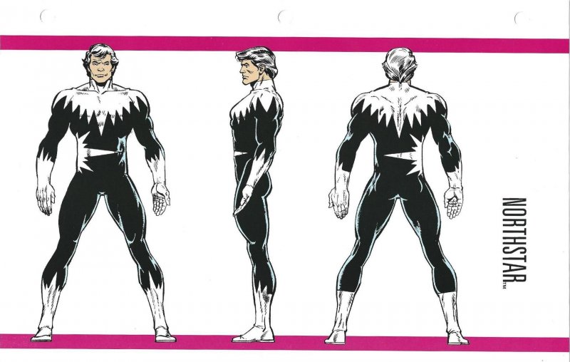 Official Handbook of the Marvel Universe Sheet - Northstar