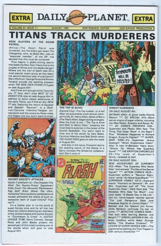 WORLD’S FINEST COMICS #273 - 8.0 - WP - Superman -Batman -  Captain Marvel