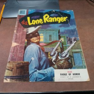 The LONE RANGER #88 golden age western cowboy GA DELL comics precode hero 1955