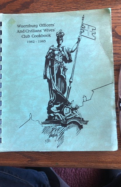 Wuerzburg 1982-3 officers’& civilians’wives cookbook