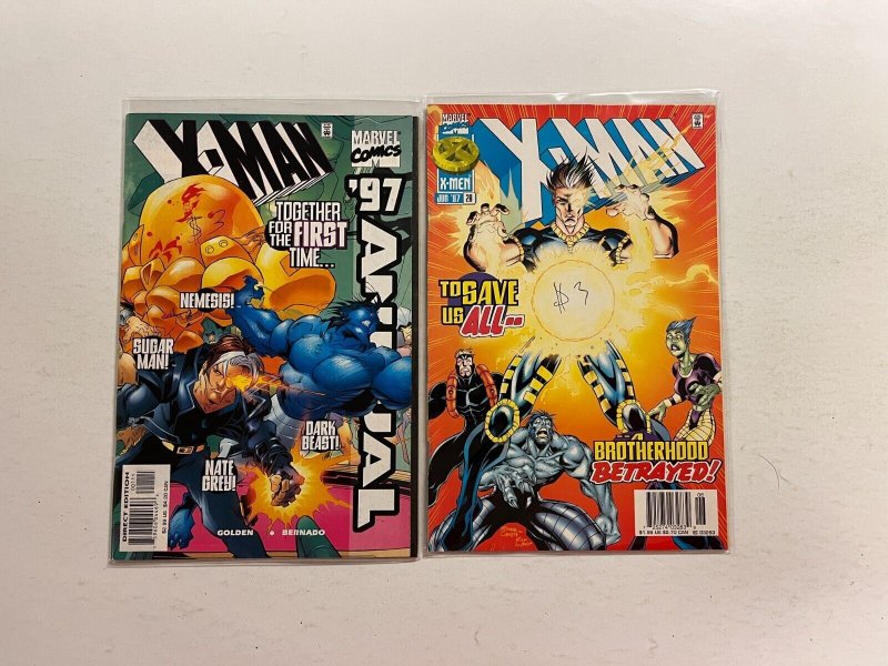 5 X-Man Marvel Comics Books #17 25 27 28 Annual #1 94 JW11