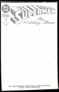 Superman : The Wedding Album Embossed Card Cover (1996) Superman