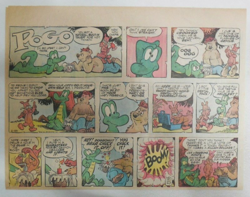 Pogo Sunday Page by Walt Kelly from 6/23/1957  Half Full Size: 11 x 15 inches