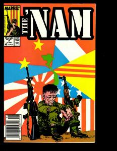 Lot of 12 The 'Nam Marvel Comic Books 1 2 3 4 5 6 7 8 9 10 11 12 Vietnam War DS1