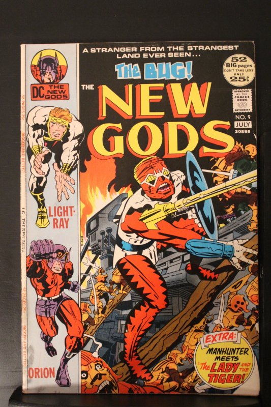 The New Gods #9 (1972) Mid-High-Grade FN+ 1st The Bug! Jack The King Kirby Art