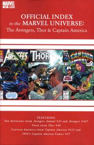 Avengers, Thor And Captain America: Official Index to the Marvel Universe #12 FN