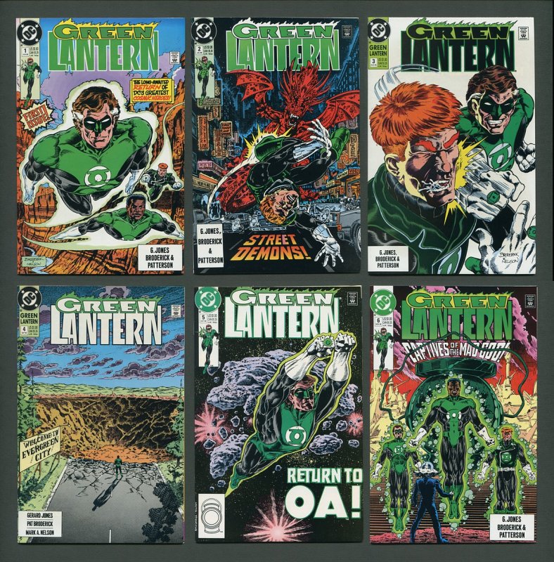 Green Lantern  #1 #2 #3 #4 #5 #6 (SET)  9.4 / 9.6 NM 1990