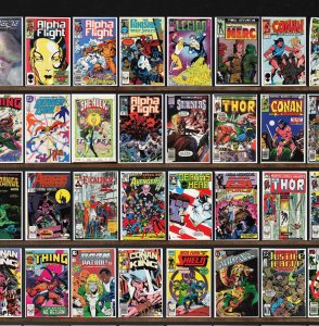 Huge Lot 150+ Comics with Alpha Flight, Conan The Barbarian & More!