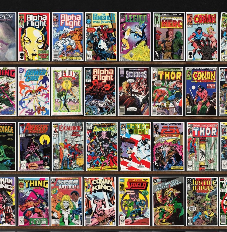 Huge Lot 150+ Comics with Alpha Flight, Conan The Barbarian & More!