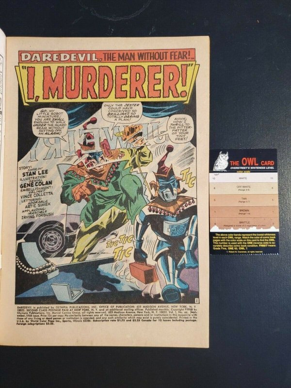 Daredevil #44 (1968) VF- 7.5 Jester cover/story Colan art Stan Lee|