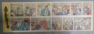 (7) Archie Sunday Pages created Bob Montana 1978 Quarter Page Size 4.5 x 14 inch