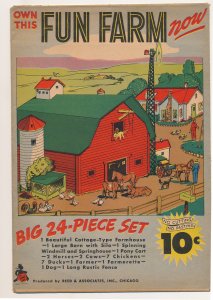 Oscar and Fridays Comic Clock (1945 Fawcett) and Fun Farm VG/FN