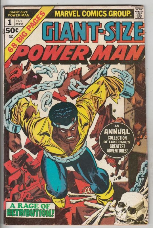 Giant-Size Power Man #1 (Jan-75) FN/VF Mid-High-Grade Luke Cage