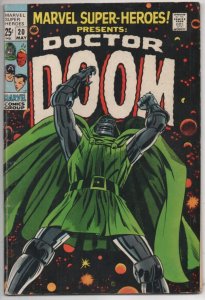 MARVEL SUPER-HEROES #20, FN, Dr Doom, Sub-Mariner, Captain America, 1969