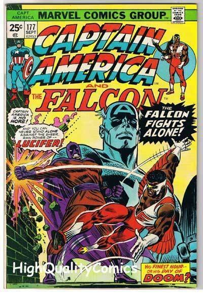 CAPTAIN AMERICA #177, VF, Falcon,Lucifer, Buscema, 1968, more CA in store