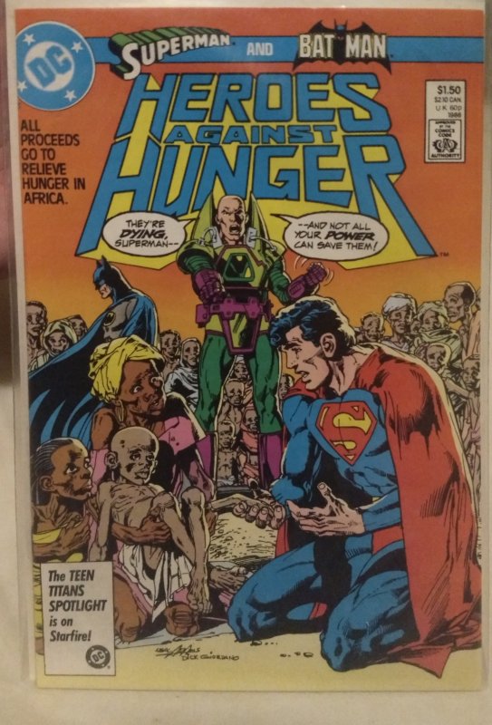 Heroes Against Hunger #1 NM featuring Superman and Batman