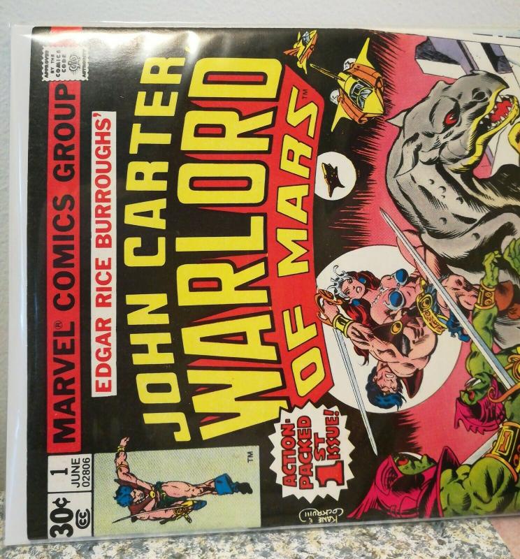 John Carter Warlord Of Mars July 1977 Marvel Comics #1 grade 7.0 fine condition