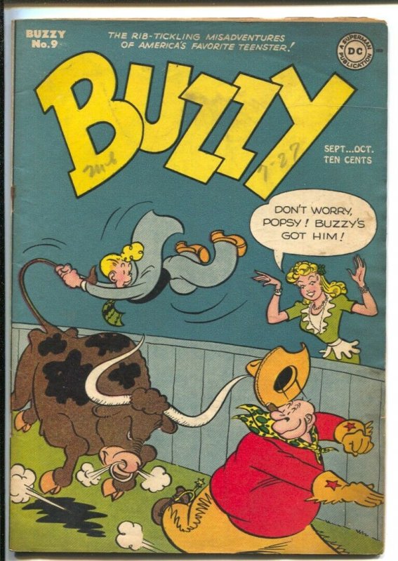Buzzy #9 1946-DC-wacky teen humor-early issue-higher grade-FN