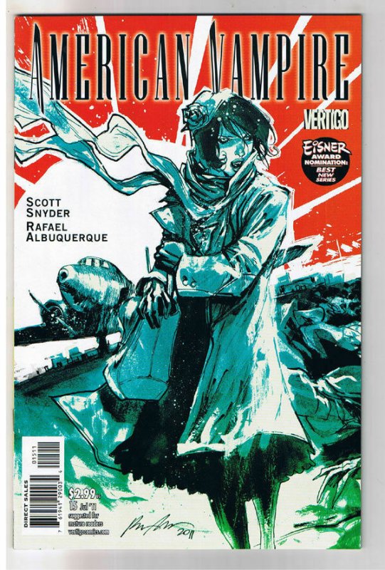 AMERICAN VAMPIRE #15, Ghost War, Vertigo, 2010, NM , 1st printing, more in store