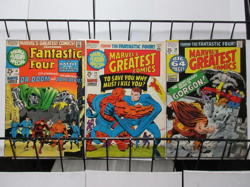Marvel's Greatest Comics (1971) #31-33 Lee + Kirby Fantastic Four's Adventures!