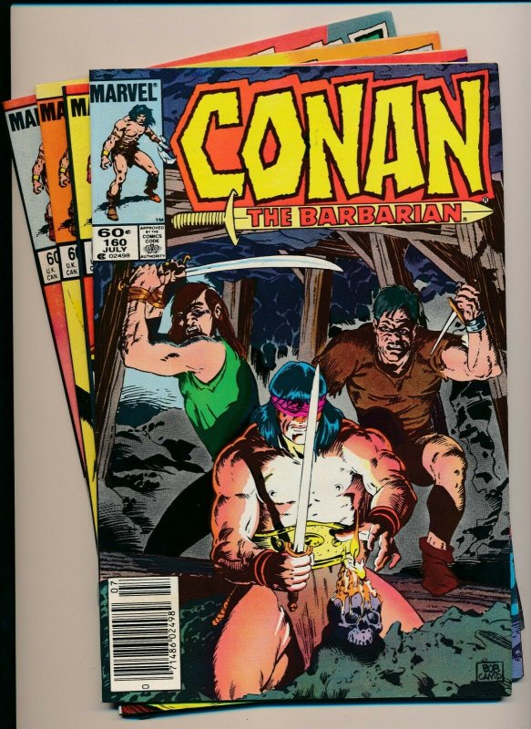 Marvel Comics Lot of 4-CONAN THE BARBARIAN #157-160 VERY FINE+ (PF924)