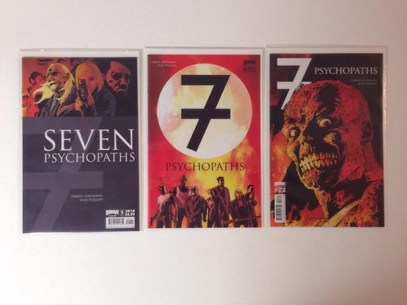 Seven Psychopaths #1-3 Set Boom Studios Comics Near Mint