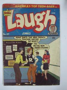 LAUGH COMICS #27 (Archie, 6/1948) (GOOD MINUS) Golden Age Archie and Jughead!