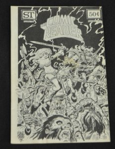 THE COMIC READER #122 RED SONJA COVER  F-VF  RARE FANZINE!