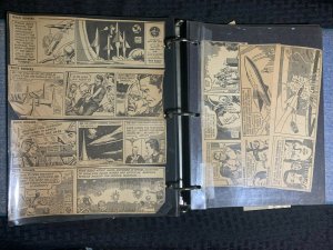 1930's BUCK ROGERS Different Sizes Clipped Daily Strips LOT of 172 FN 6.0