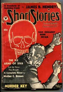 Short Stories Pulp September 25 1934- Six Arms Of Siva