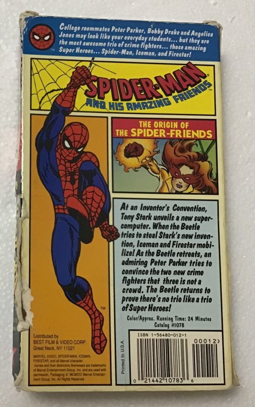 Spider-Man: Marvel Comics VHS Spider-Man the Origin of the Spider-Friends