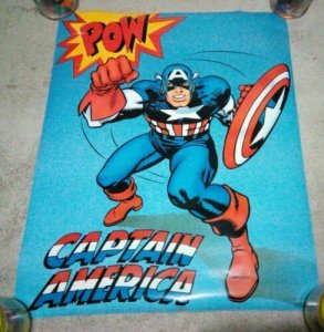 1988 Captain America Poster 28 x 22 Marvel Comics Vintage NM Sealed 