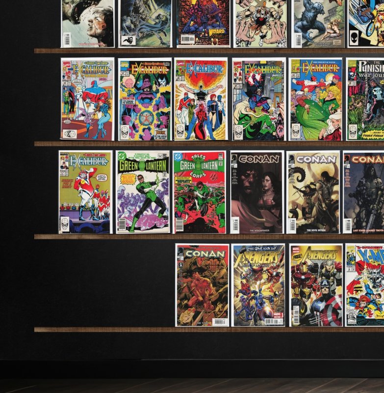 Huge Lot 150+ Comics with Conan, The Defenders, Excalibur & More!