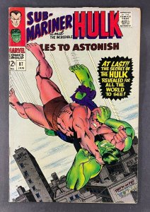 Tales To Astonish (1959) #87 VG/FN (5.0) Incredible Hulk Battle Cover