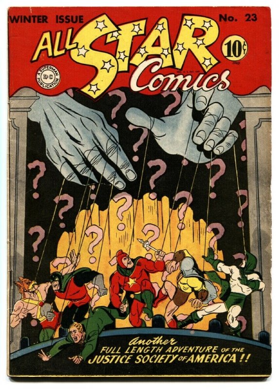 ALL-STAR COMICS #23-First PSYCHO PIRATE-VF- high grade copy-1944