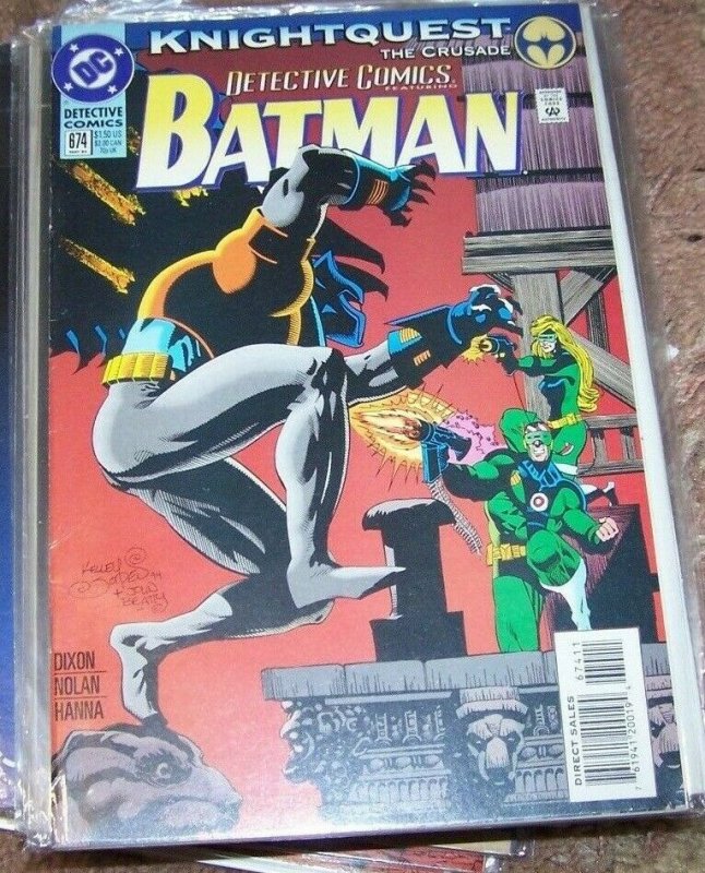 DETECTIVE COMICS  # 674 BATMAN 1994   -KNIGHTQUEST -DC  GUNHAWK AZRAEL ROBIN 