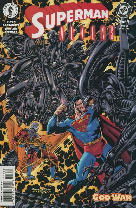 Superman/Aliens 2: God War #2 VF; Dark Horse | save on shipping - details inside