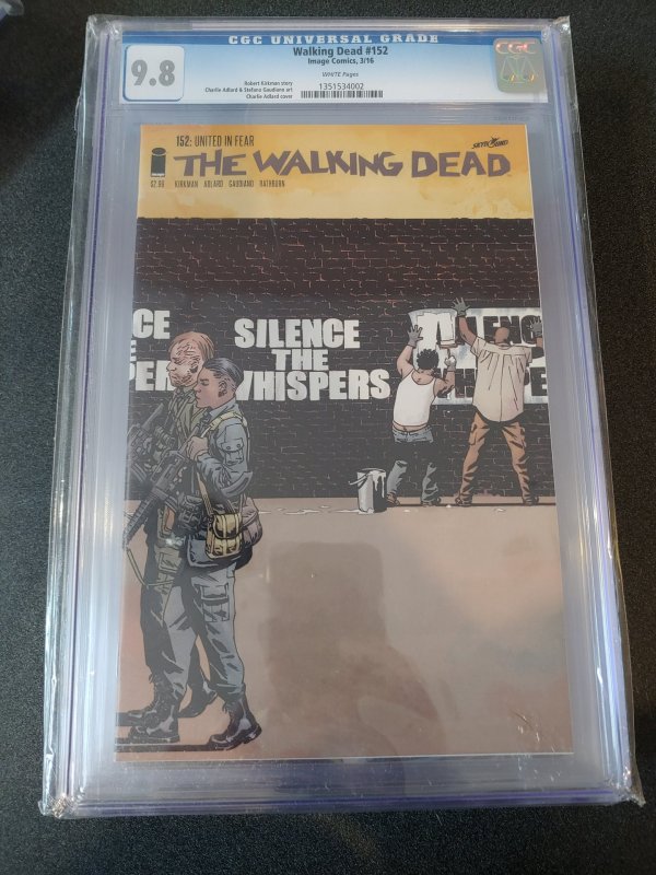 ​WALKING DEAD #152 CGC 9.8 WHITE PAGES