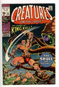 CREATURES ON THE LOOSE #10 1st KULL(KING KULL) KILLER VF+ 8.5