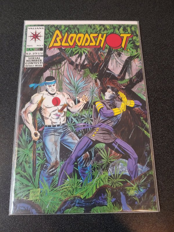 Bloodshot #7 1st First Full Appearance Ninjak VanHook Perlin Valiant Comics 1993